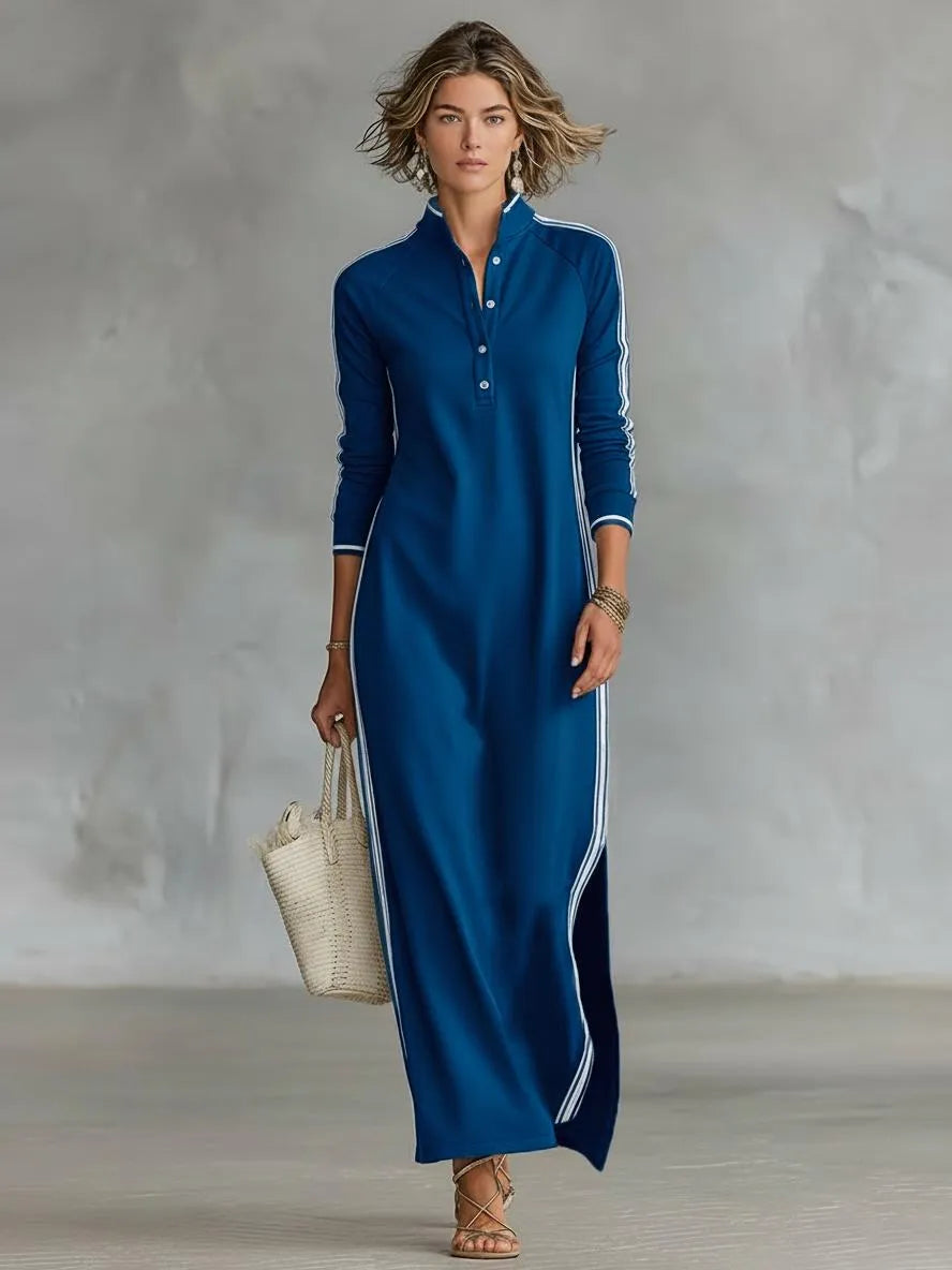 Miss | Maxi-jurk Dames Casual Maxi - Polyesterblend - Miss Madera MIS-WU3C4A