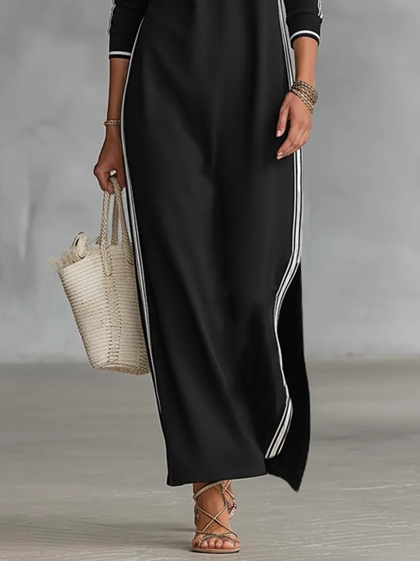 Miss | Maxi-jurk Dames Casual Maxi - Polyesterblend - Miss Madera MIS-WU3C4A