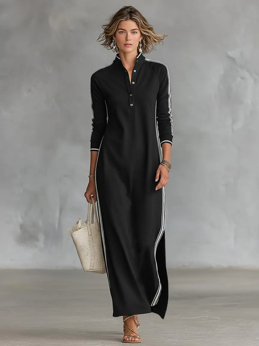 Miss | Maxi-jurk Dames Casual Maxi - Polyesterblend - Miss Madera MIS-WU3C4A