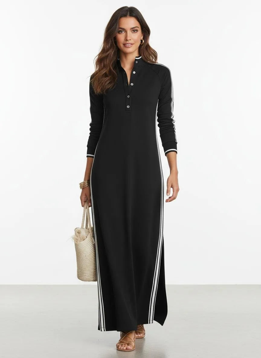 Miss | Maxi-jurk Dames Casual Maxi - Polyesterblend - Miss Madera MIS-ZAH0XO