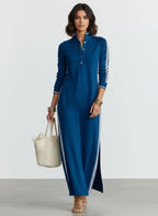 Miss | Maxi-jurk Dames Casual Maxi - Polyesterblend - Miss Madera MIS-WU3C4A