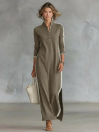 Miss | Maxi-jurk Dames Casual Maxi - Polyesterblend - Miss Madera MIS-WU3C4A