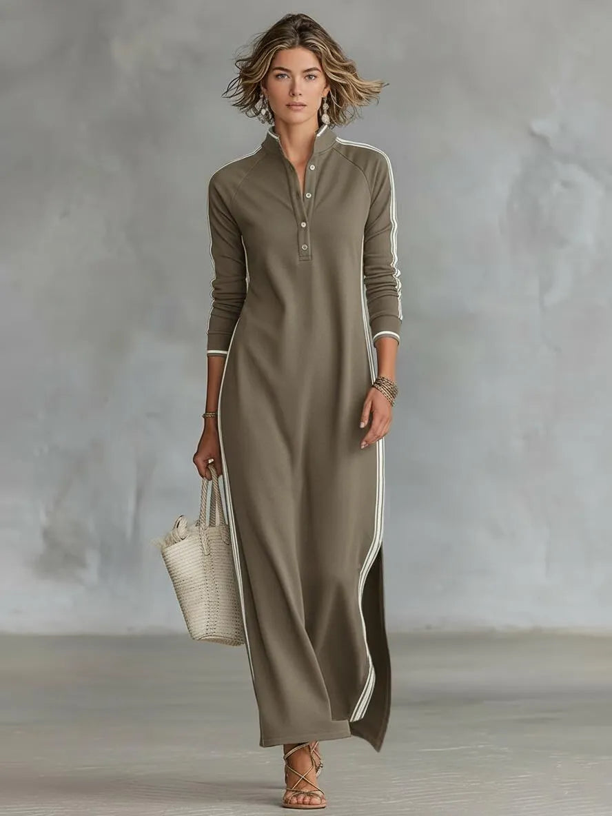 Miss | Maxi-jurk Dames Casual Maxi - Polyesterblend - Miss Madera MIS-WU3C4A