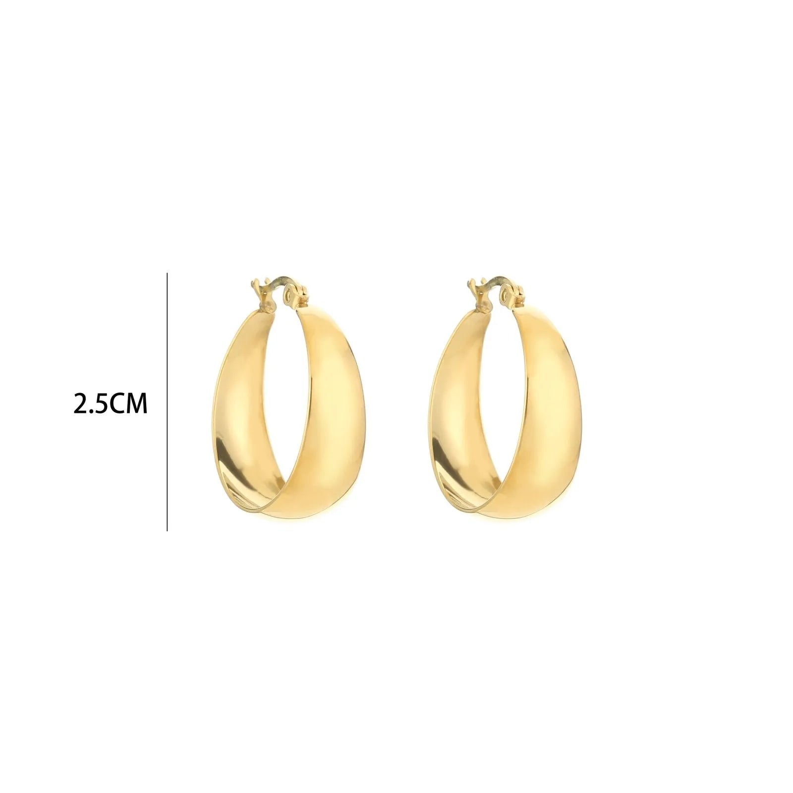 Miss | Oordbellen Dames vlindersluiting Minimalist - metaal - Miss Madera MIS-857923