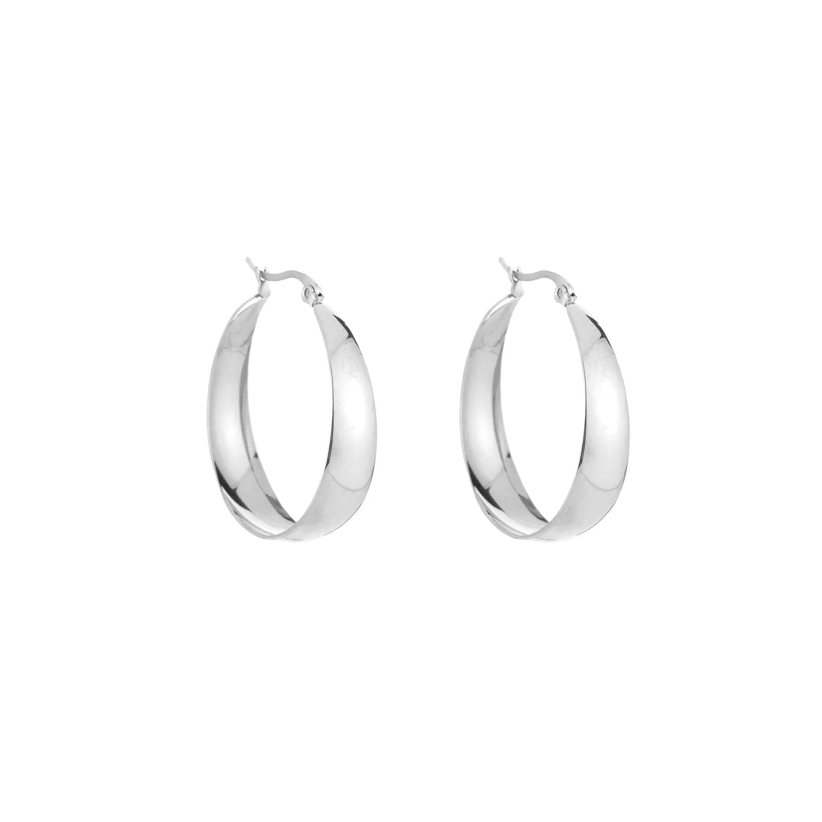Miss | Oordbellen Dames vlindersluiting Minimalist - metaal - Miss Madera MIS-CE3548