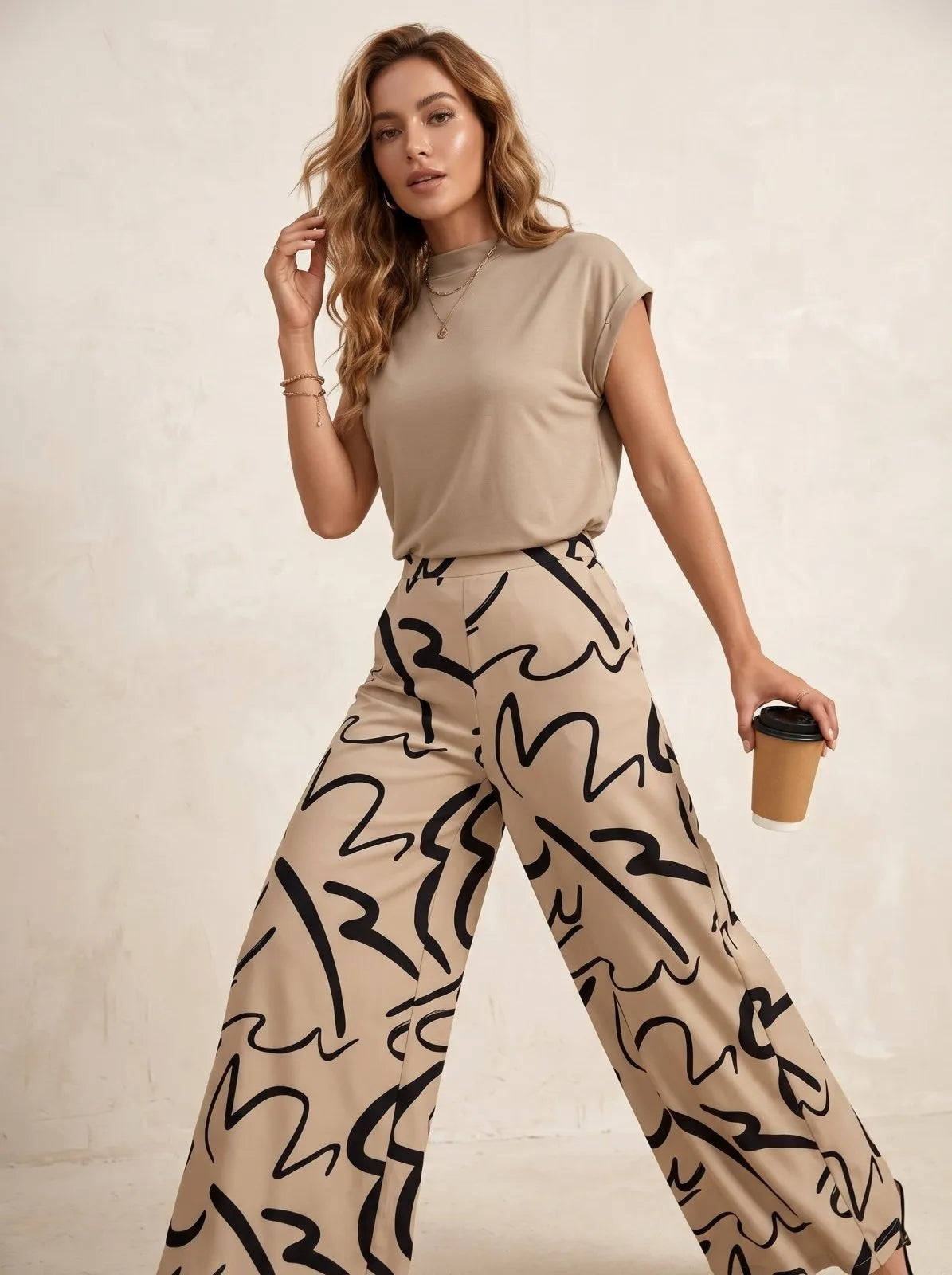 Miss | Pak Dames Casual Relaxed - Polyester Elastane - Miss Madera MIS-FF2E1D