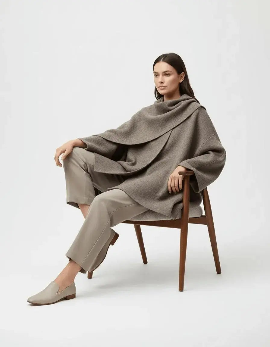 Poncho Dames Casual - Wolmix