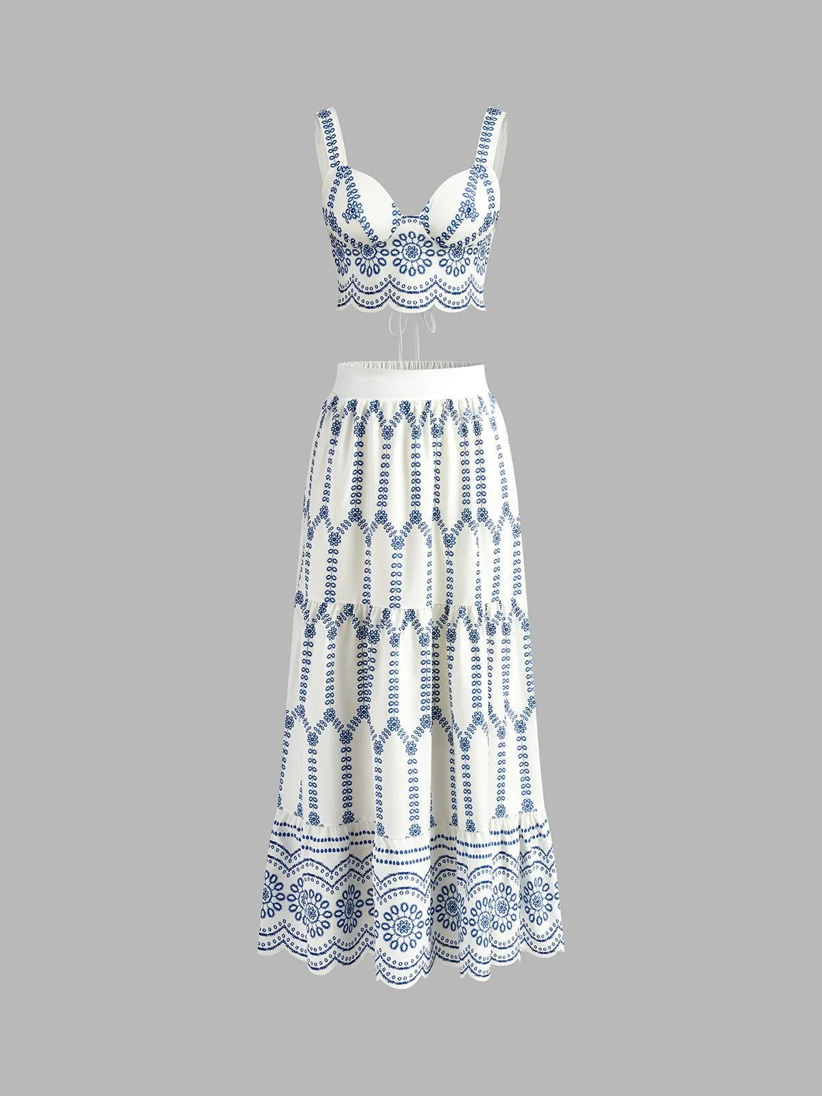 Miss | Rok & Top Set Dames Regular Fit - Katoenmix - Miss Madera MIS-7Z32GQ