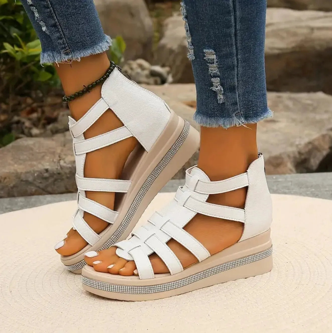 Miss | Sandalen Dames Casual Elegant - Kunstleer - Miss Madera MIS-783CE1