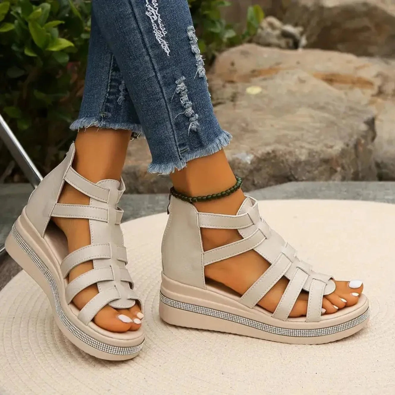 Miss | Sandalen Dames Casual Elegant - Kunstleer - Miss Madera MIS-922099