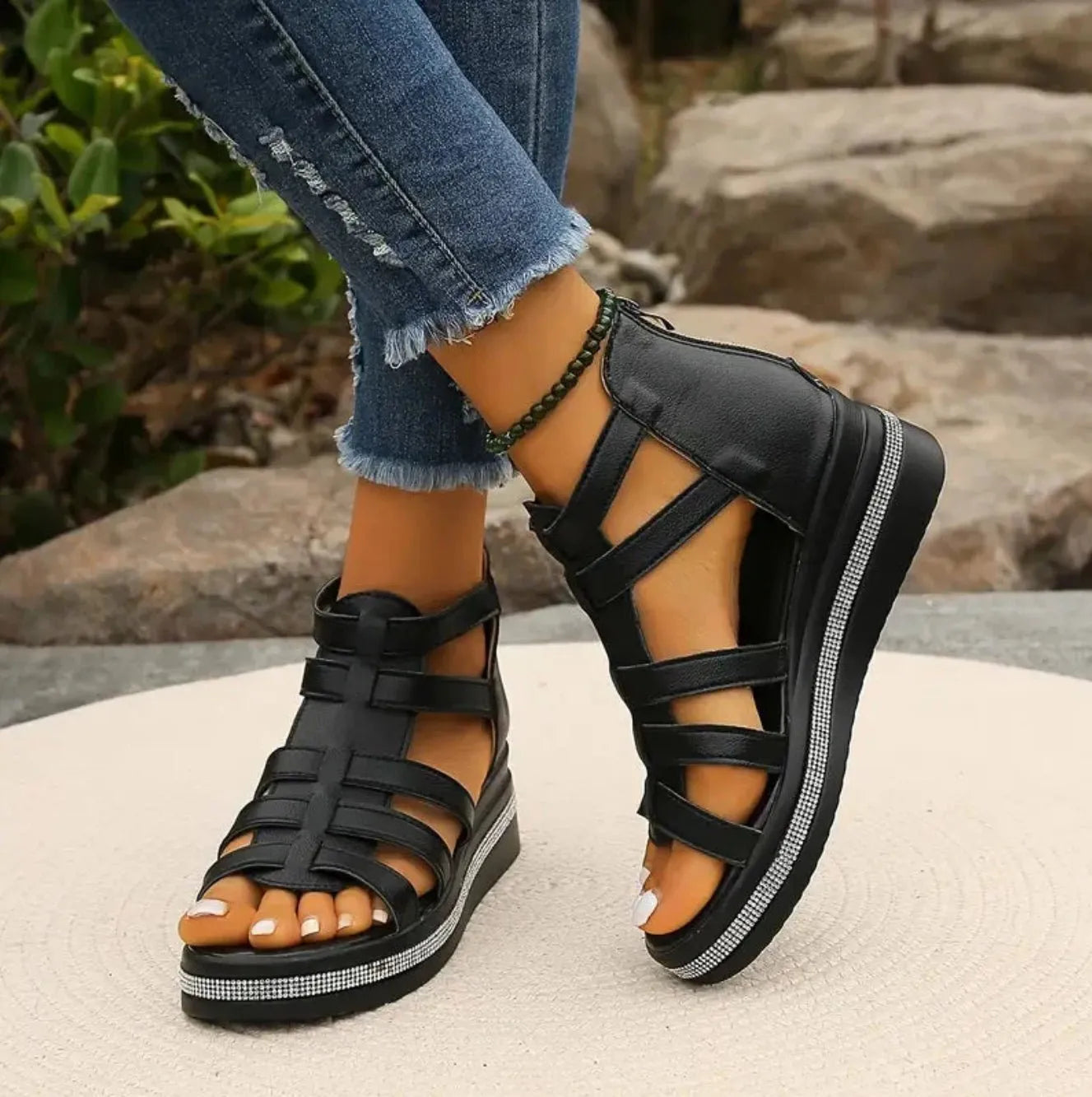 Miss | Sandalen Dames Casual Elegant - Kunstleer - Miss Madera MIS-922099
