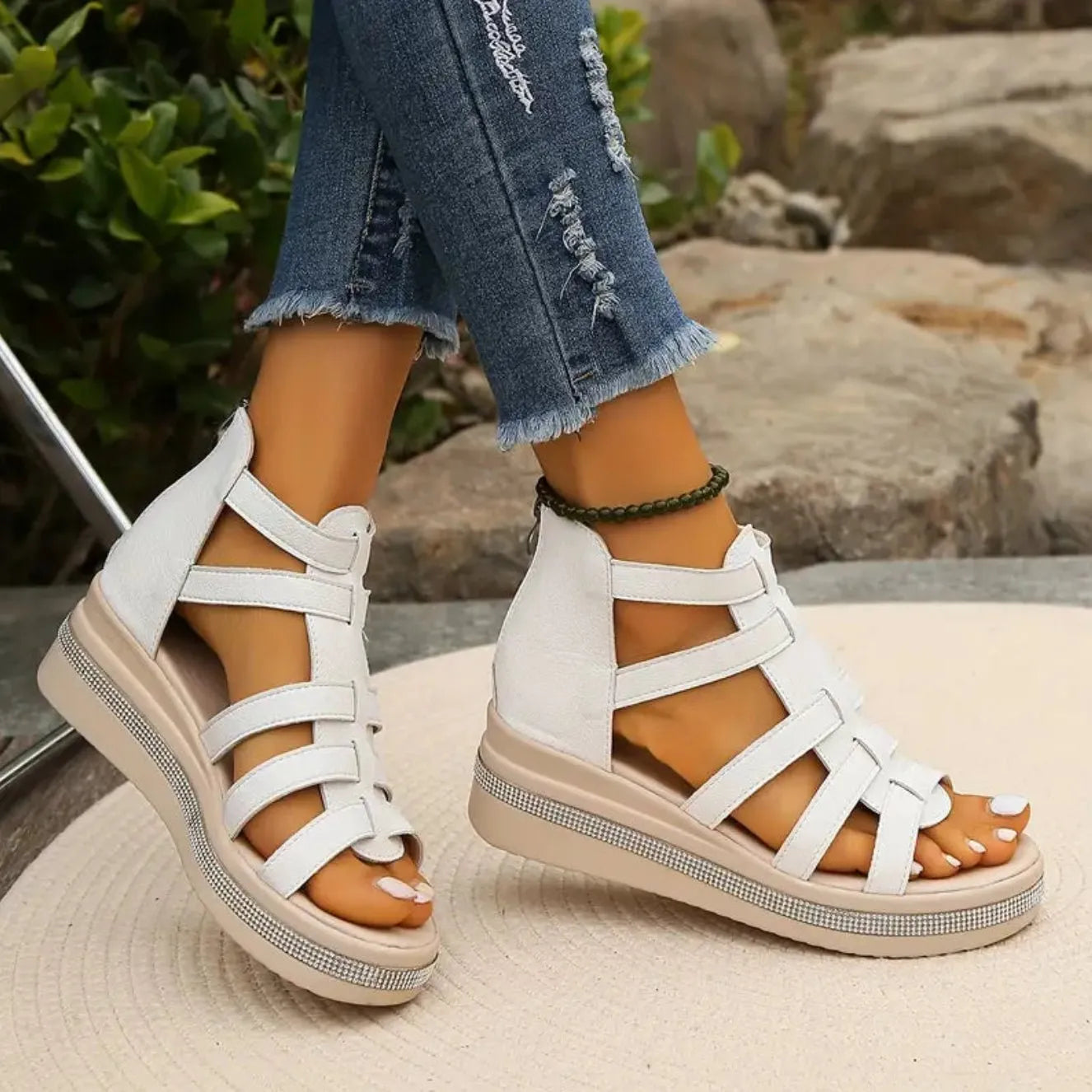 Miss | Sandalen Dames Casual Elegant - Kunstleer - Miss Madera MIS-922099
