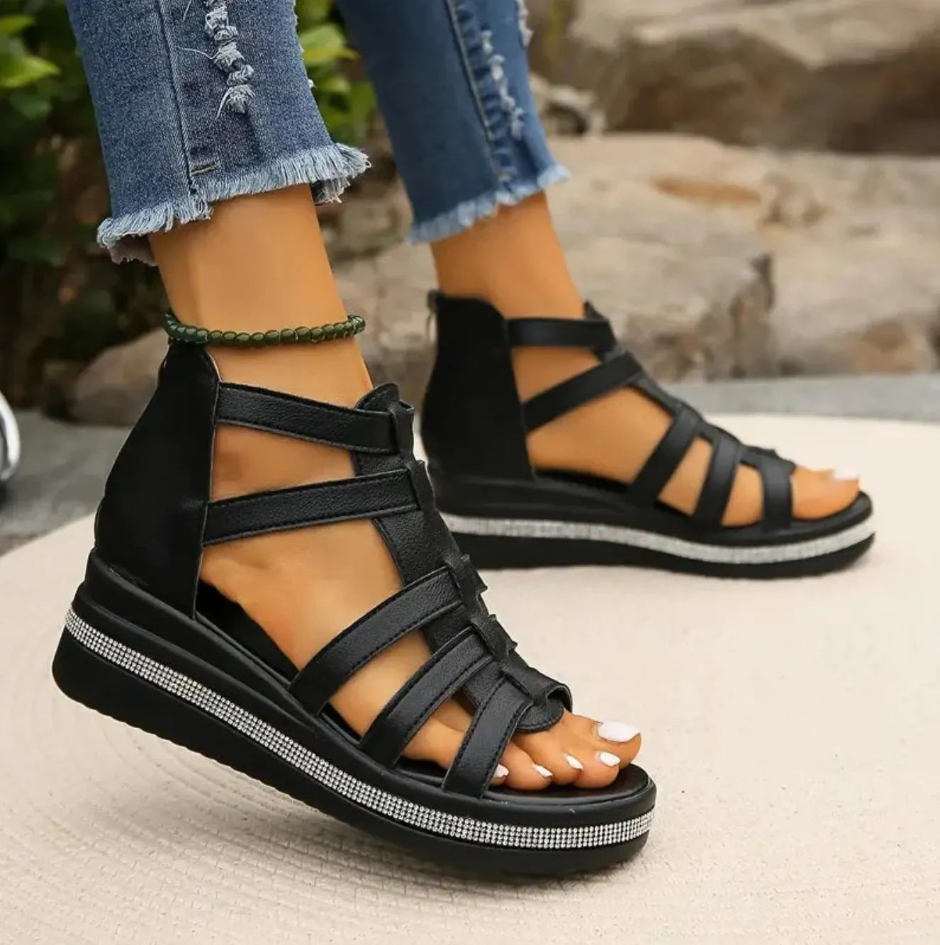 Miss | Sandalen Dames Casual Elegant - Kunstleer - Miss Madera MIS-922099