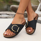 Miss | Sandalen Dames Zomer Comfort - Leer - Miss Madera MIS-8B02CB