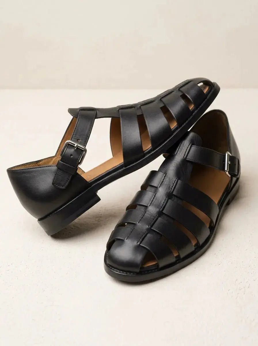 Fisherman Sandalen Dames Gevlochten Banden Gesp Zomer
