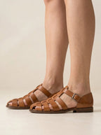 Miss | Sandalen Dames Zomers Multi-strap - Leer - Miss Madera MIS-FFAD36