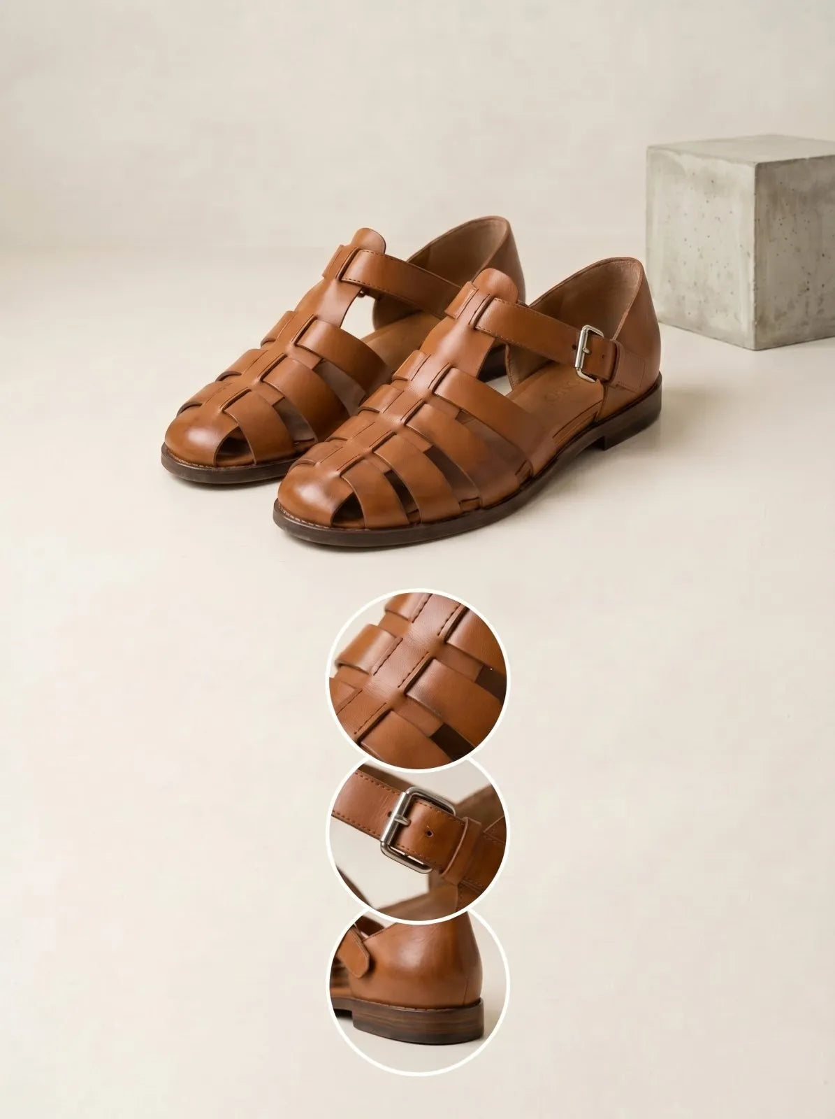 Miss | Sandalen Dames Zomers Multi-strap - Leer - Miss Madera MIS-FFAD36