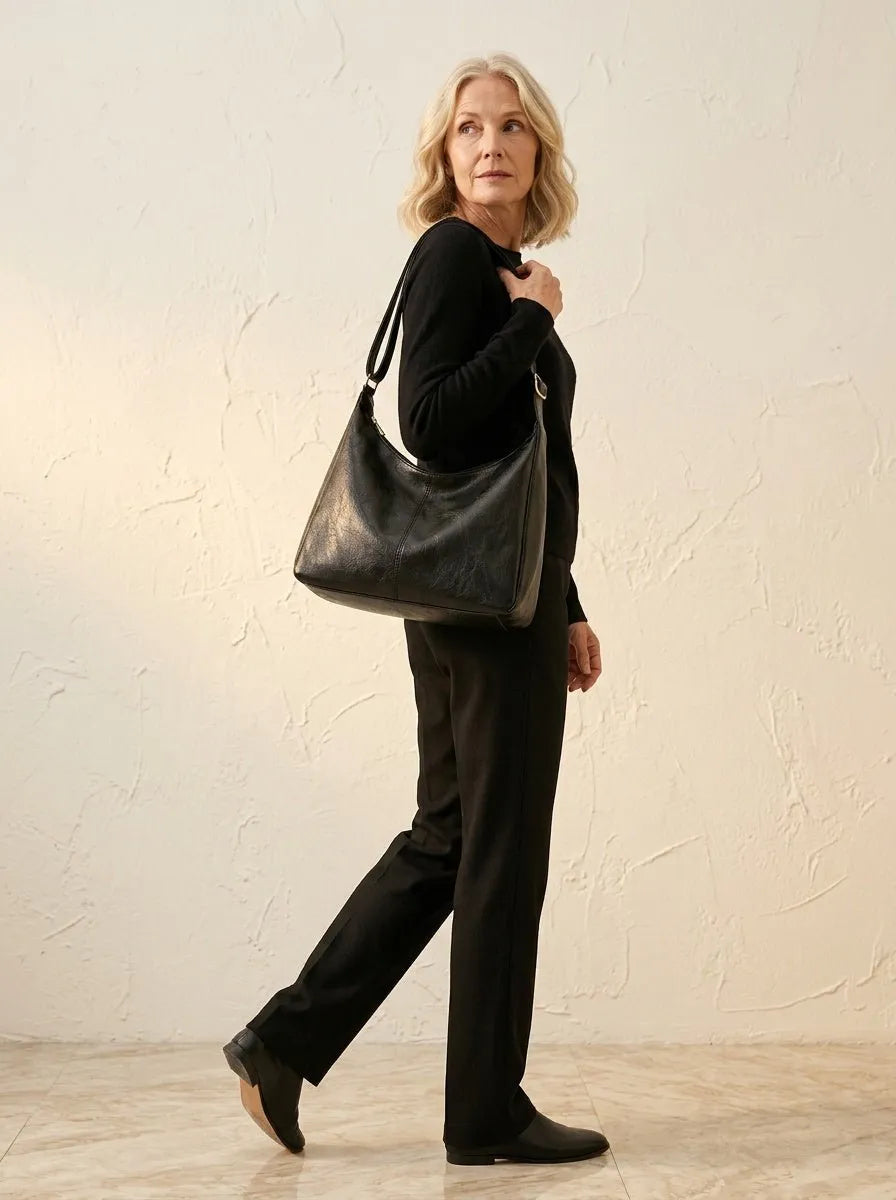 Miss | Schoudertas Dames Casual Slouchy - Faux Leer - Miss Madera MIS-RCP7L6
