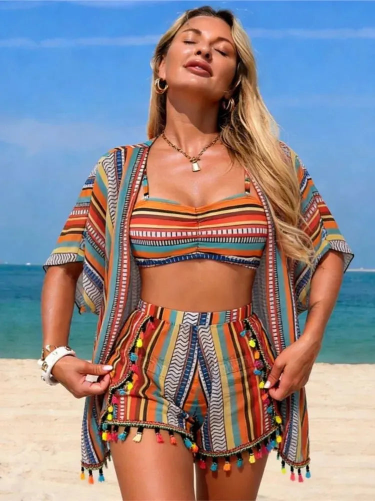 Miss | Set Dames Zomer Casual - Gerecycled Polyamide Elastaan - Miss Madera MIS-4195CA