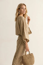 Miss | Set Dames Zomer Oversized - Linnenmix - Miss Madera MIS-20800A