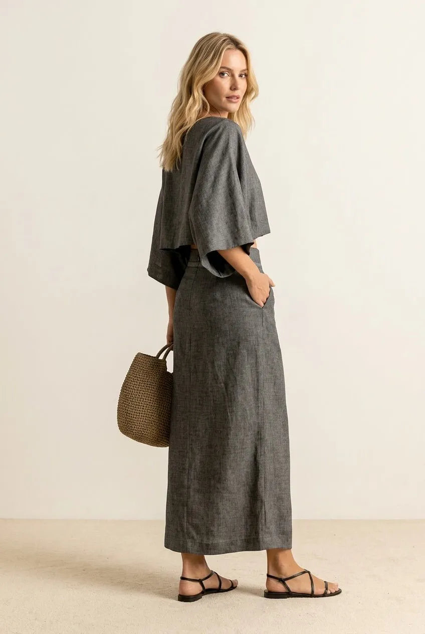 Miss | Set Dames Zomer Oversized - Linnenmix - Miss Madera MIS-AA70AC