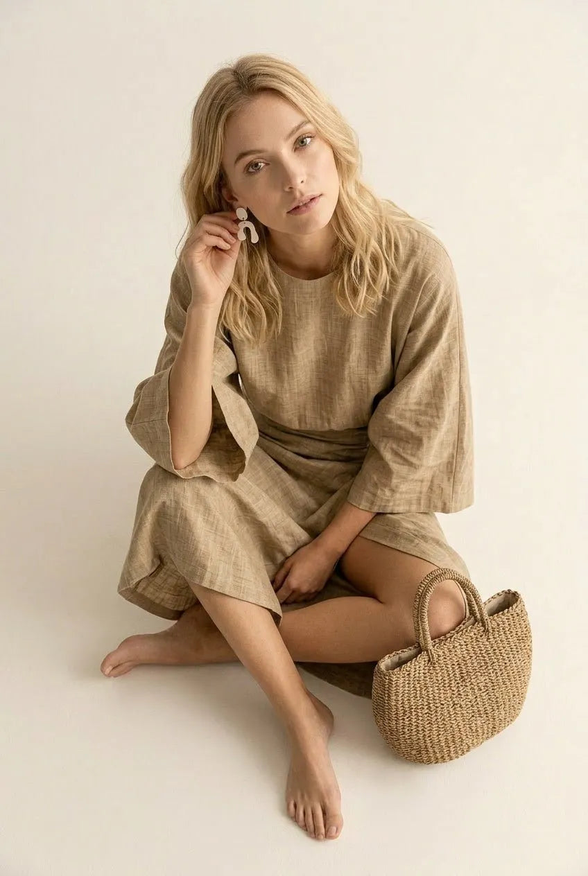 Miss | Set Dames Zomer Oversized - Linnenmix - Miss Madera MIS-AA70AC