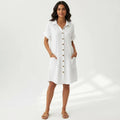 Miss | Shirtdress Dames Casual - Katoenmix - Miss Madera