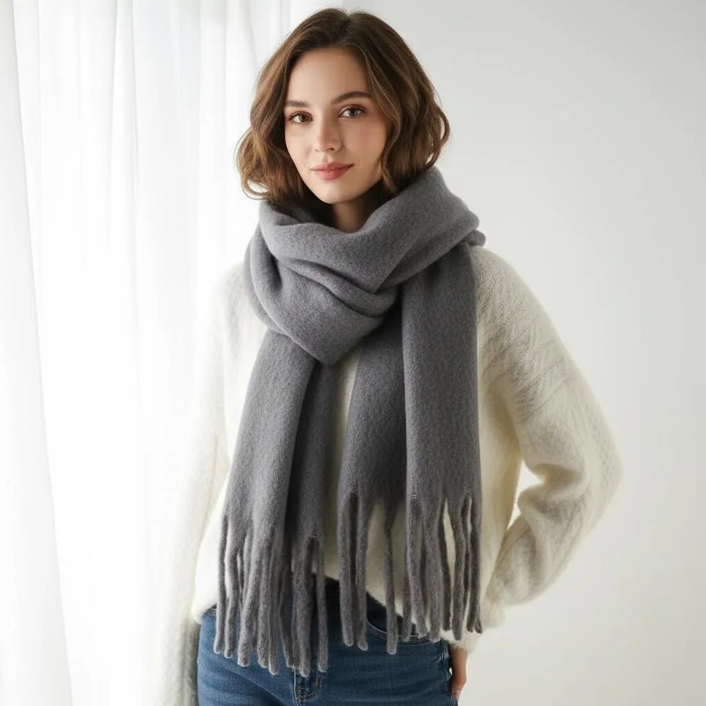 Miss | Sjaal Dames Casual - Faux mohair/acryl - Miss Madera MIS-X18GRP