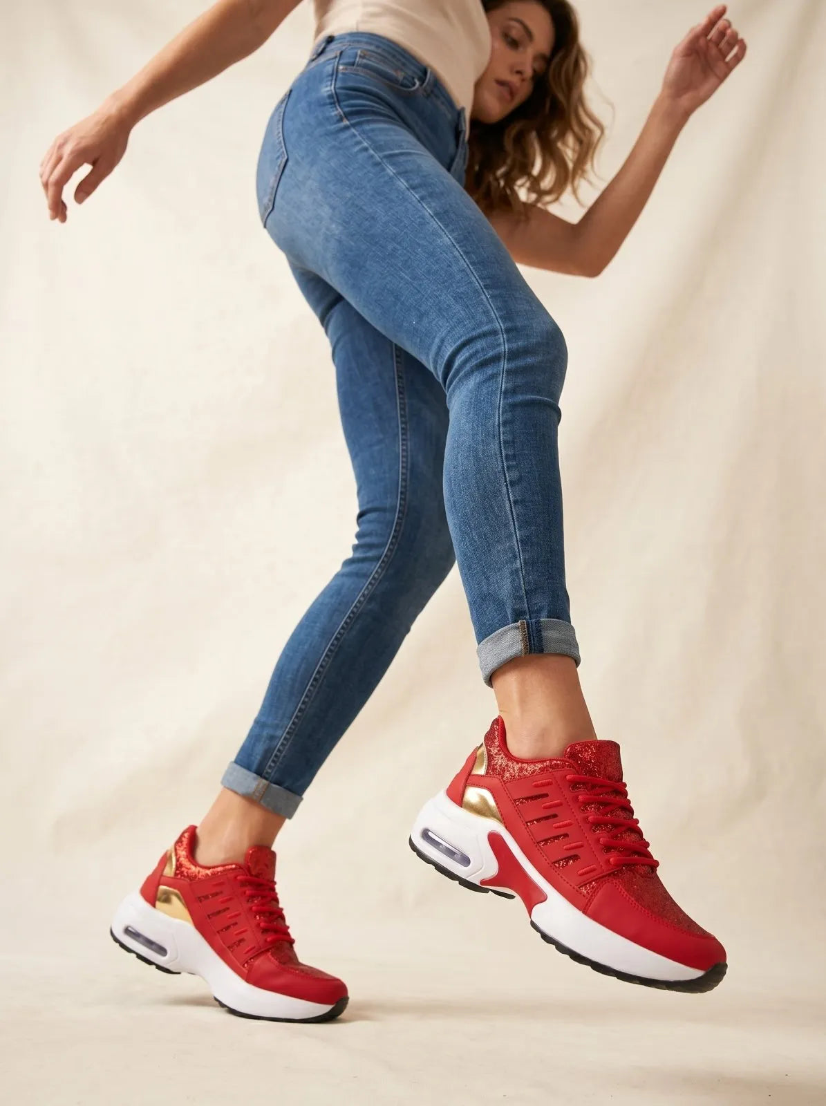 Miss | Sneakers Dames Casual Comfort - Leer - Miss Madera MIS-828860