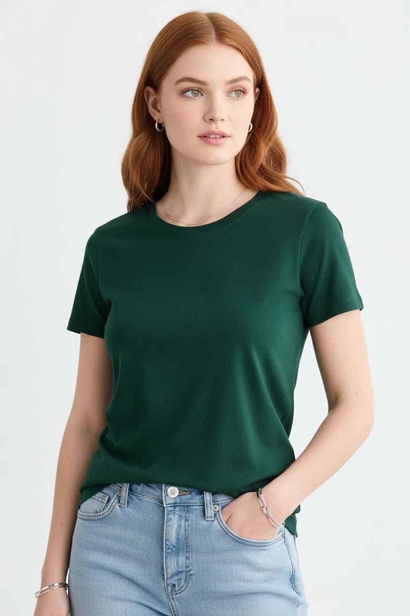 Miss | T-shirt Dames Casual - 100% biologisch katoen - Miss Madera MIS-H8NMXQ