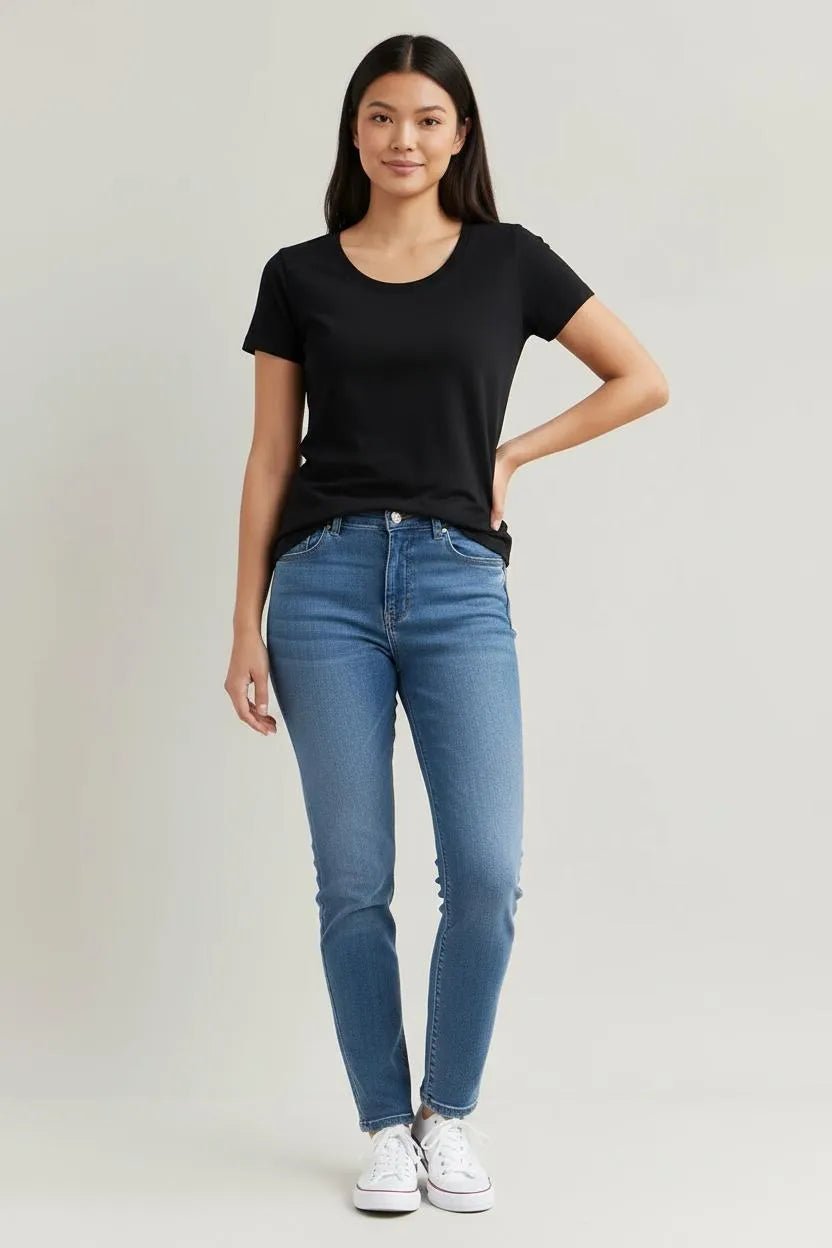 Miss | T-shirt Dames Casual - 100% biologisch katoen - Miss Madera MIS-VOQJKK