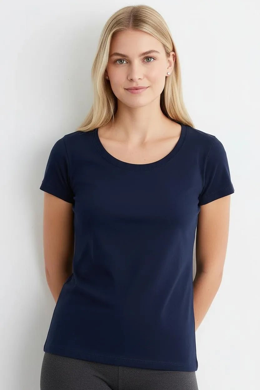 Miss | T-shirt Dames Casual - 100% biologisch katoen - Miss Madera MIS-PDY23G