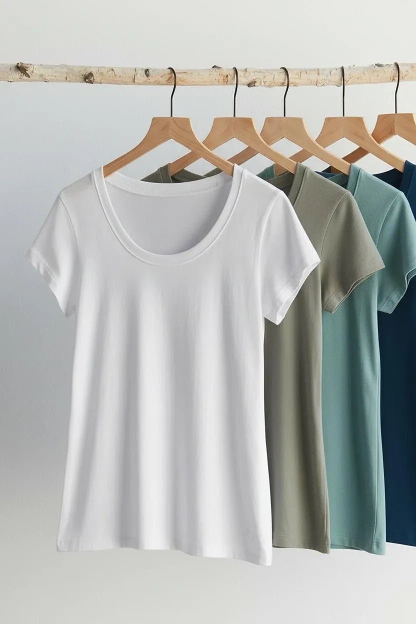 Miss | T-shirt Dames Casual - 100% biologisch katoen - Miss Madera MIS-IZQOJC