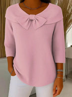 Miss | Trui Dames Strikdetail Relaxed Fit - Katoen - Miss Madera MIS-B75996