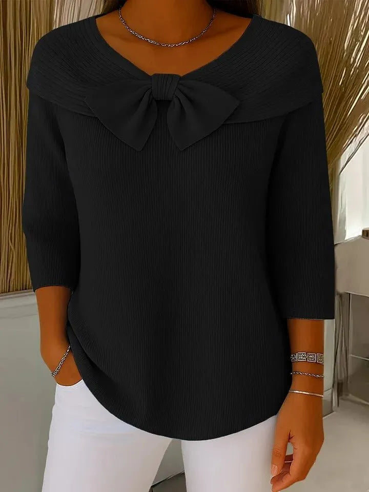 Miss | Trui Dames Strikdetail Relaxed Fit - Katoen - Miss Madera MIS-815C96