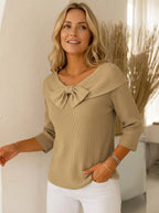 Miss | Trui Dames Strikdetail Relaxed Fit - Katoen - Miss Madera MIS-6891F4