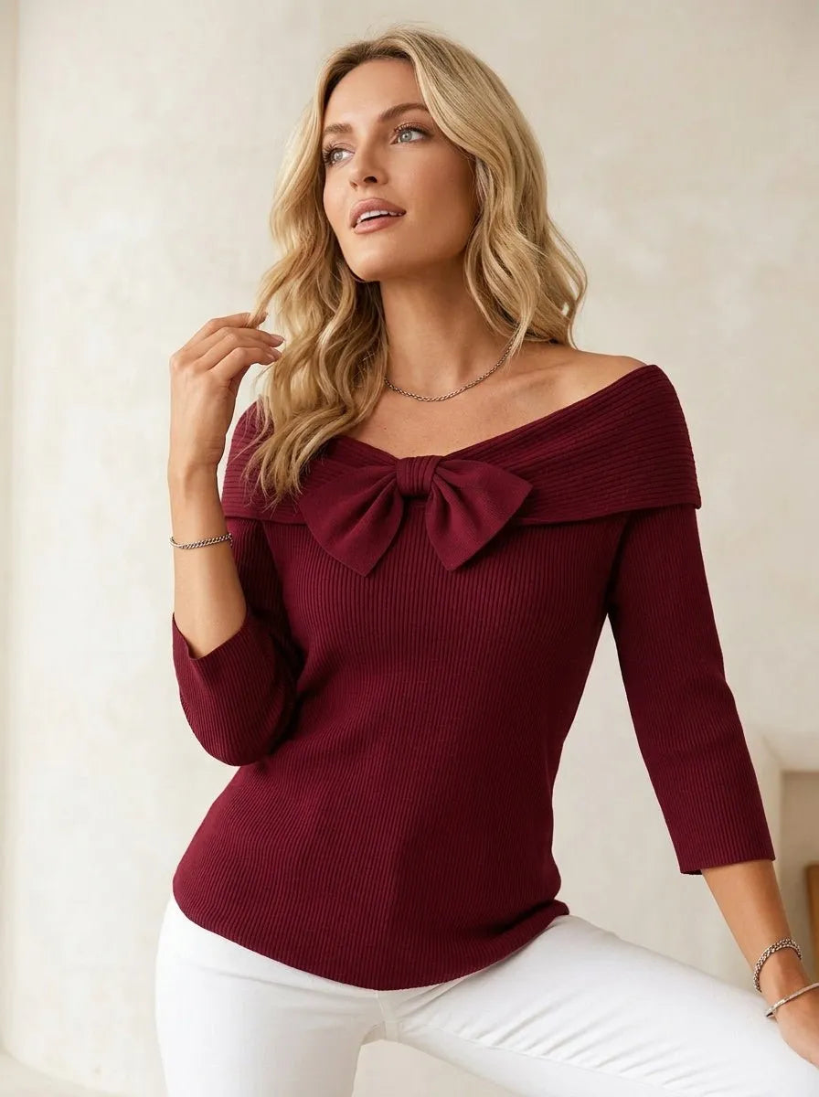 Miss | Trui Dames Strikdetail Relaxed Fit - Katoen - Miss Madera MIS-D54AEB
