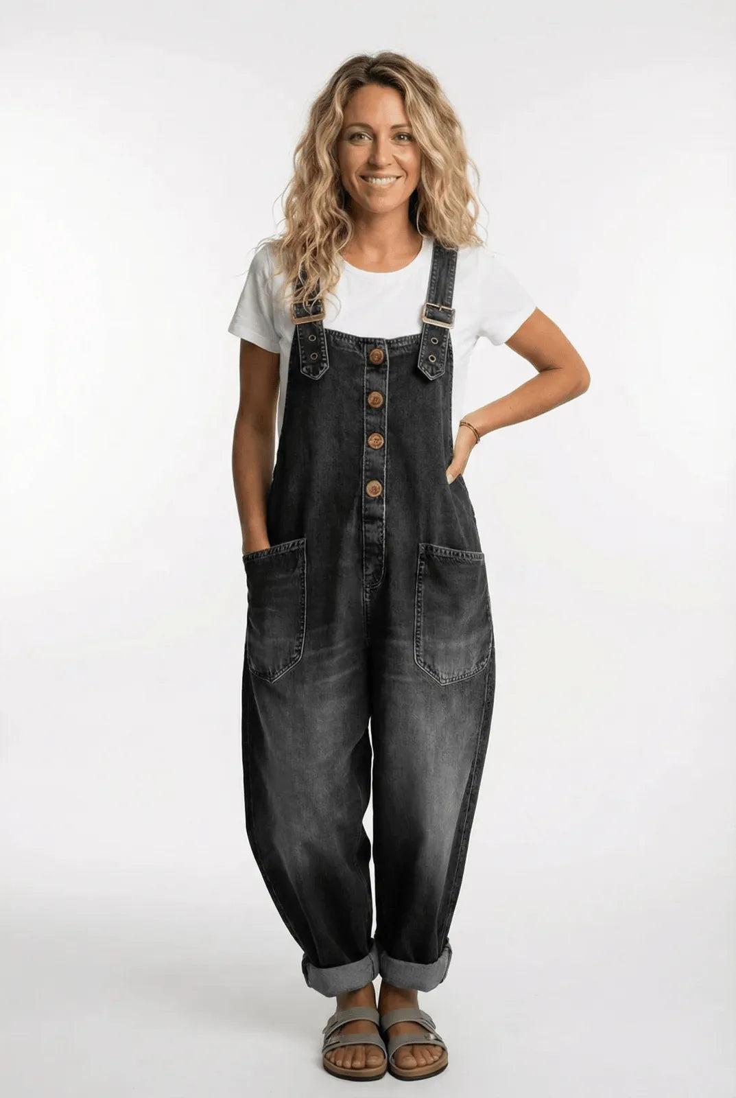 Miss | Tuinbroek Dames Relaxed - Denim - Miss Madera MIS-F2CD5A