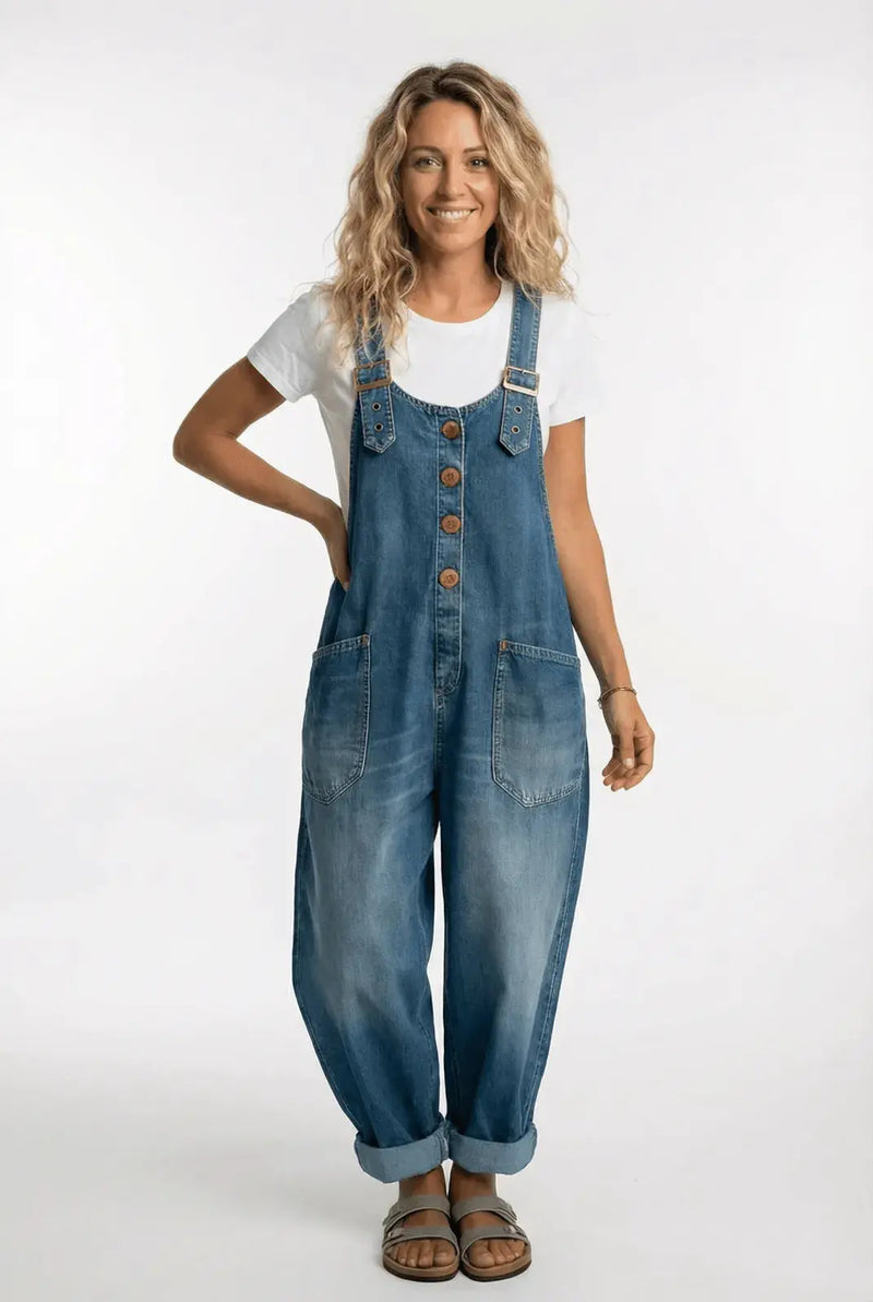 Miss | Tuinbroek Dames Relaxed - Denim - Miss Madera MIS-5F9FE6