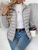 Miss | Tussenjas Dames Oversized Staande Kraag - Katoenmix - Miss Madera MIS-75DF64