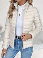 Miss | Tussenjas Dames Oversized Staande Kraag - Katoenmix - Miss Madera MIS-E18FAC