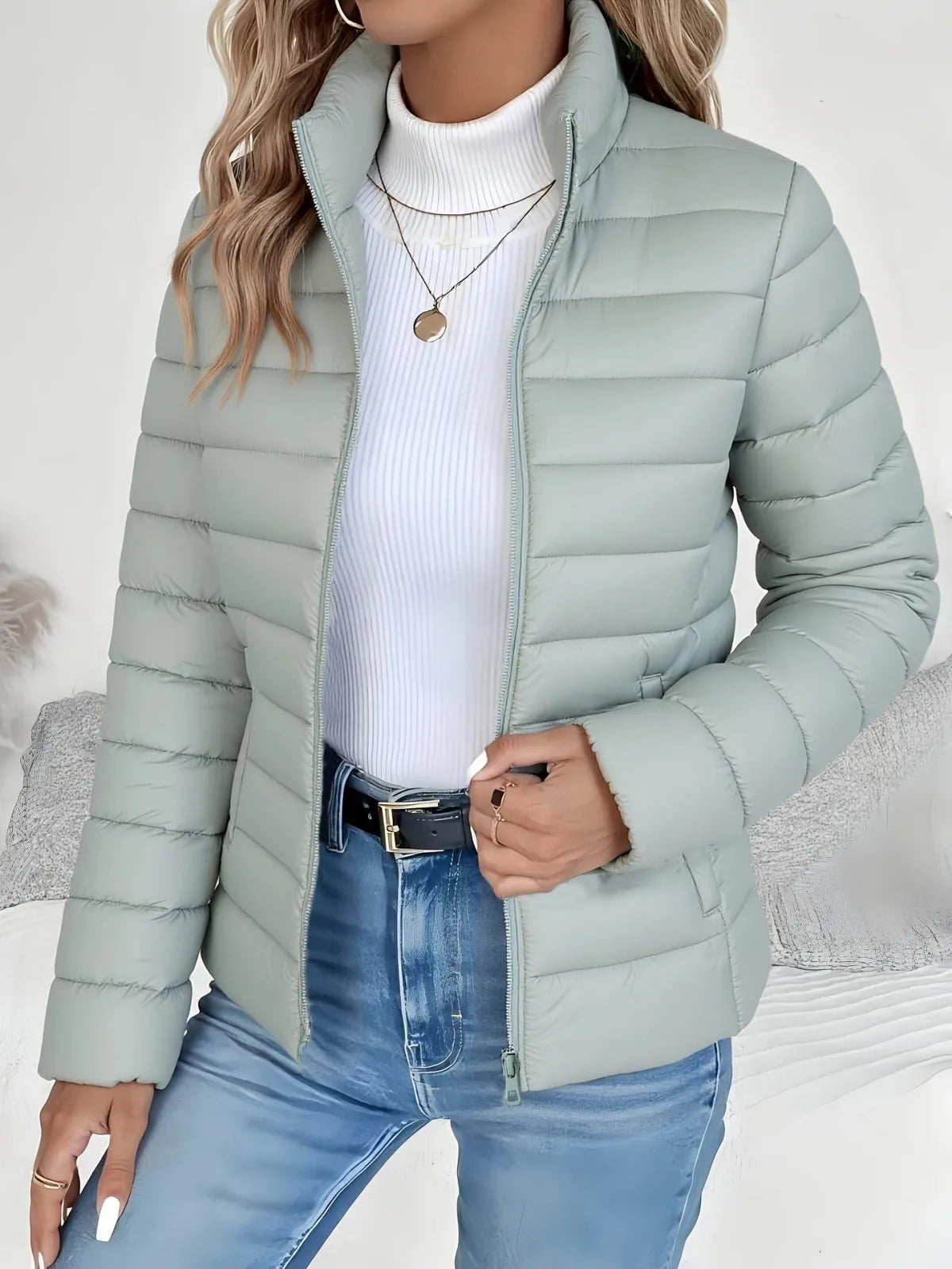 Miss | Tussenjas Dames Oversized Staande Kraag - Katoenmix - Miss Madera MIS-AA2CF5