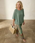 Miss | Twee-delige Set Dames Lente-Zomer Relaxed - Polyestermix - Miss Madera MIS-0F27D3