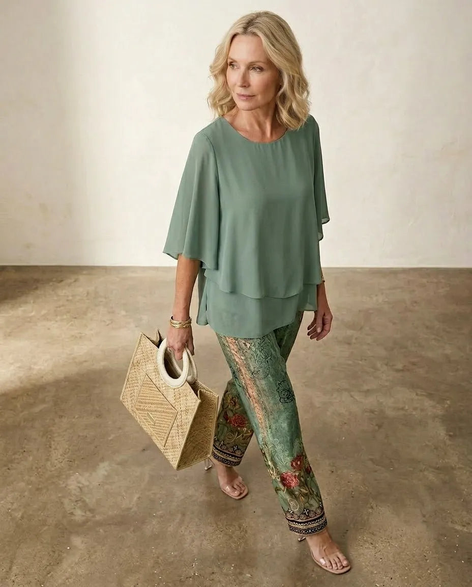 Miss | Twee-delige Set Dames Lente-Zomer Relaxed - Polyestermix - Miss Madera MIS-0F27D3