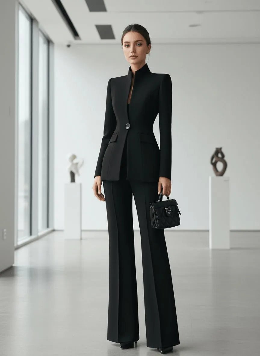 Miss | Tweedelig Pak (Blazer &amp; Pantalon) Dames Casual Elegant - Premium wolmix blend - Miss Madera MIS-GMAPP1