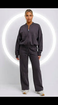 Miss | Tweedelige Loungewear Set Dames Casual - Katoenmix - Miss Madera