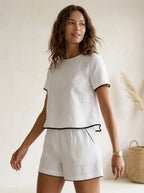 Miss | Tweedelige Set Dames Relaxed Fit - Katoen - Miss Madera MIS-F40B08
