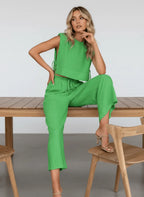 Miss | Tweedelige Set Dames Relaxed - Linnenmix - Miss Madera