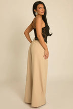Miss | Wide Leg trouser Dames Casual Elegant - Kant en polyester - Miss Madera MIS-4B4562