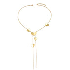 Miss | clavicula ketting - hartvormige elementen - Miss Madera MIS-663F05